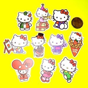 3/$20 brand new 10x waterproof hello kitty stickers